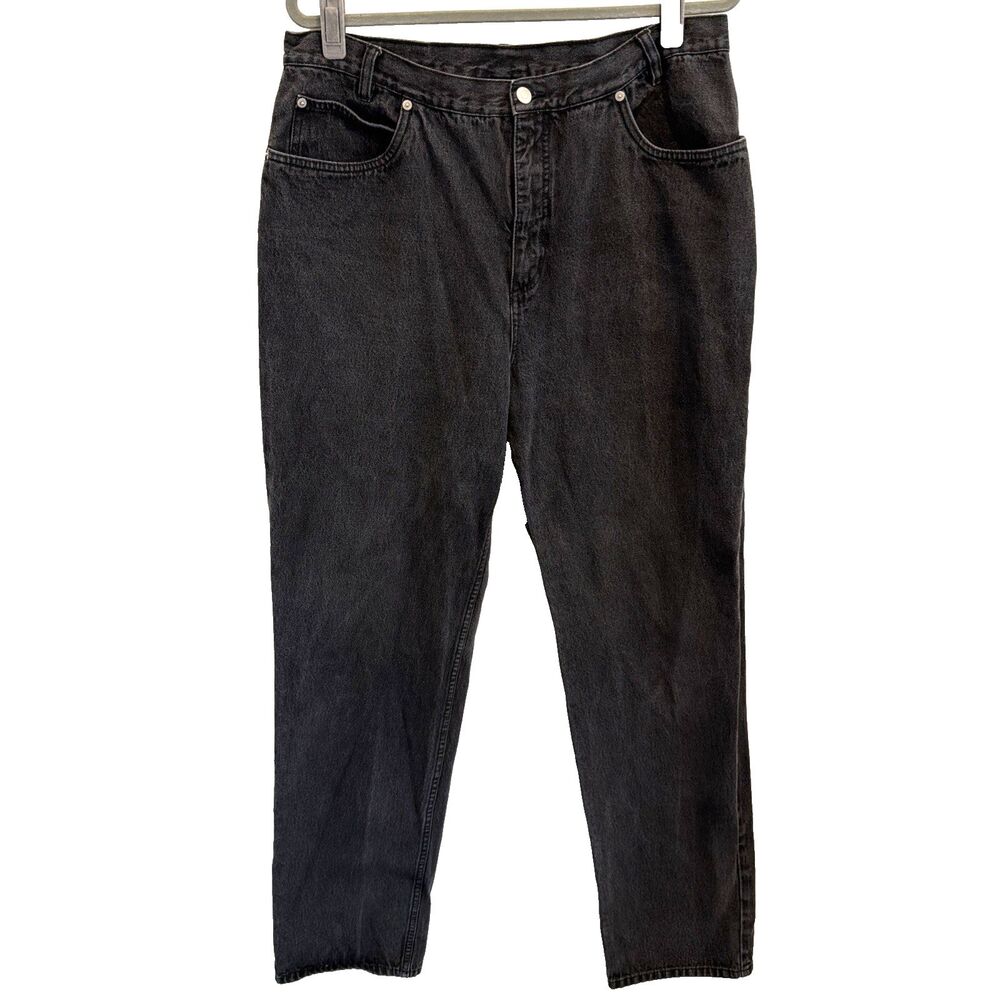 Vtg Pendleton Women's 16 Tall Jeans Black High Rise Denim Western Heritage Work